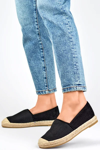 Primo Černé Espadrilky na Platformě