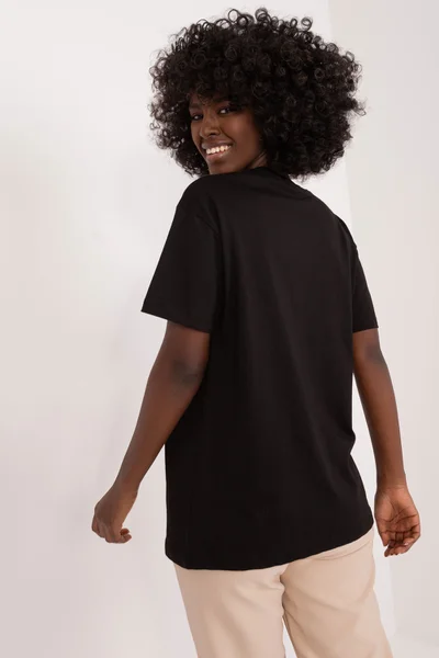 Černé dámské tričko FPrice - Elegantní kousek pro každou ženu