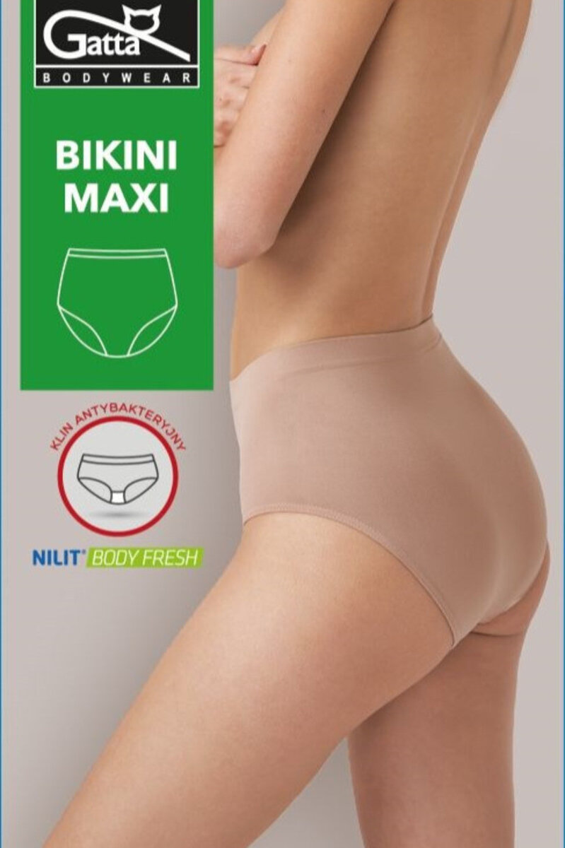 Komfortní bezešvé kalhotky Bikini Maxi, černá M i170_0041052S3706