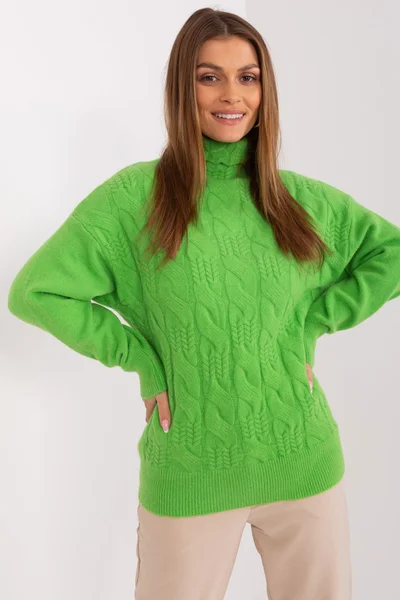 Zelený dámský svetr FPrice