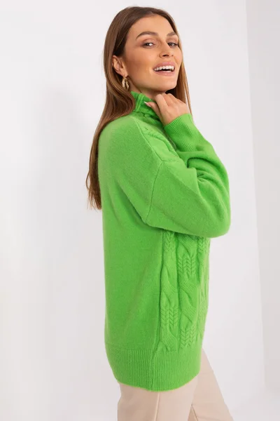 Zelený dámský svetr FPrice