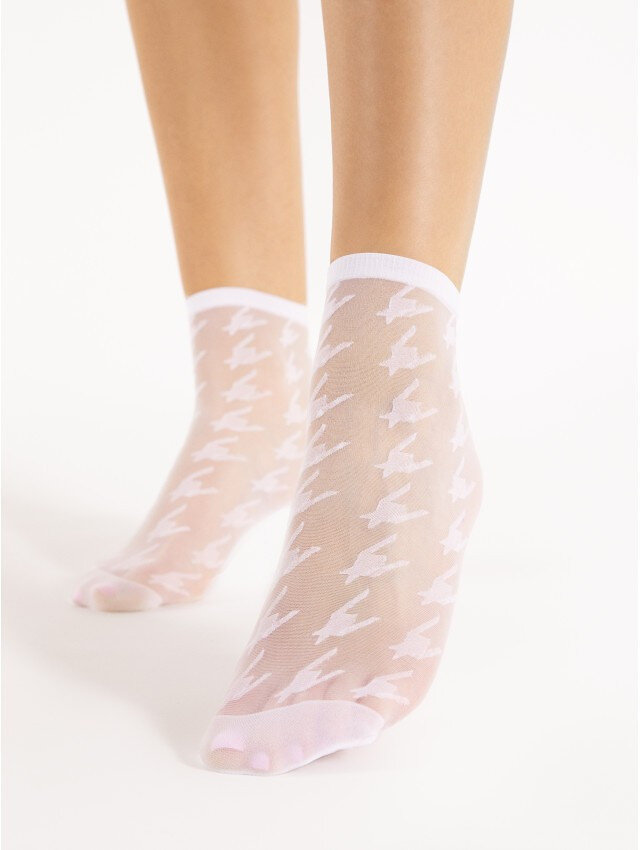 Jemné vzorované ponožky Fiore G Rita pro dámy, černá Univerzální i384_54076329