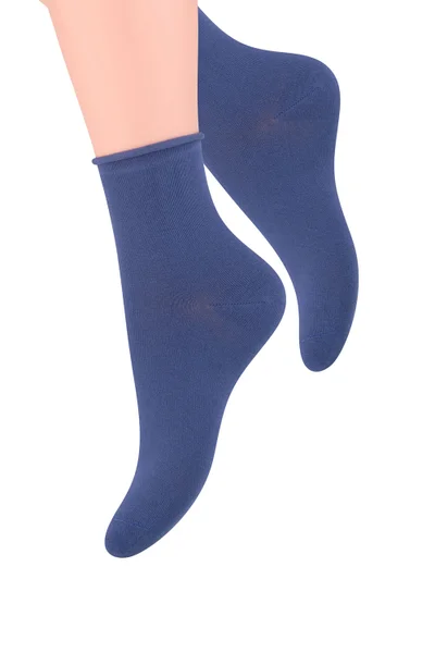 Modré ponožky Steven pro ženy - model 115