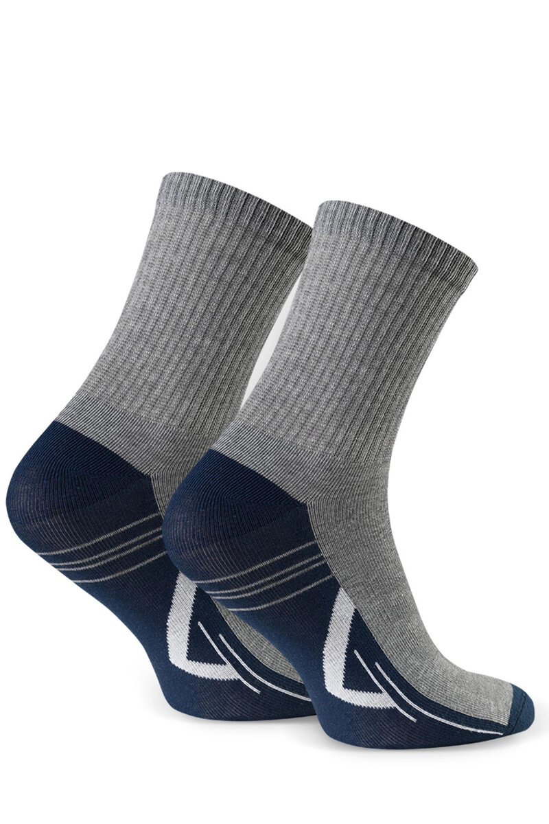 Šedé dětské ponožky Steven - Vzorované bavlněné, šedá 35/37 i41_9999933216_2:šedá_3:35/37_