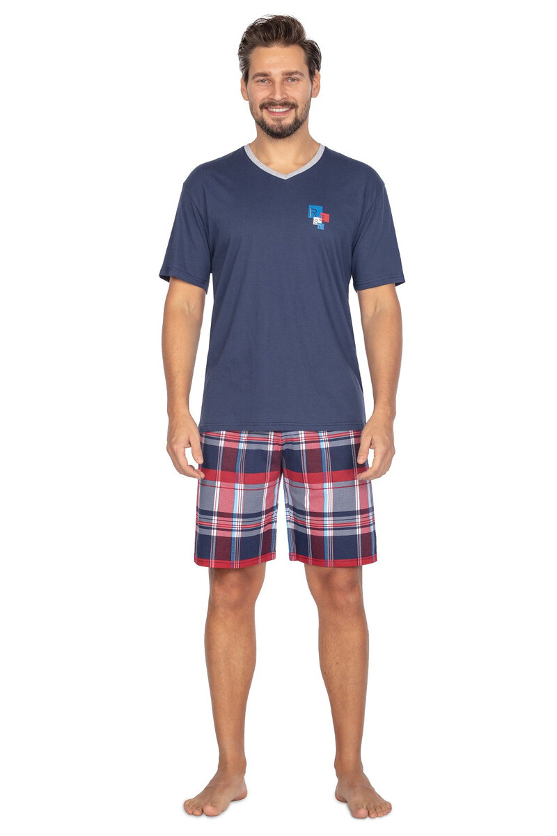 Mužská pyžama Regina Comfort M-XL, tmavě modrá XL i384_84943949