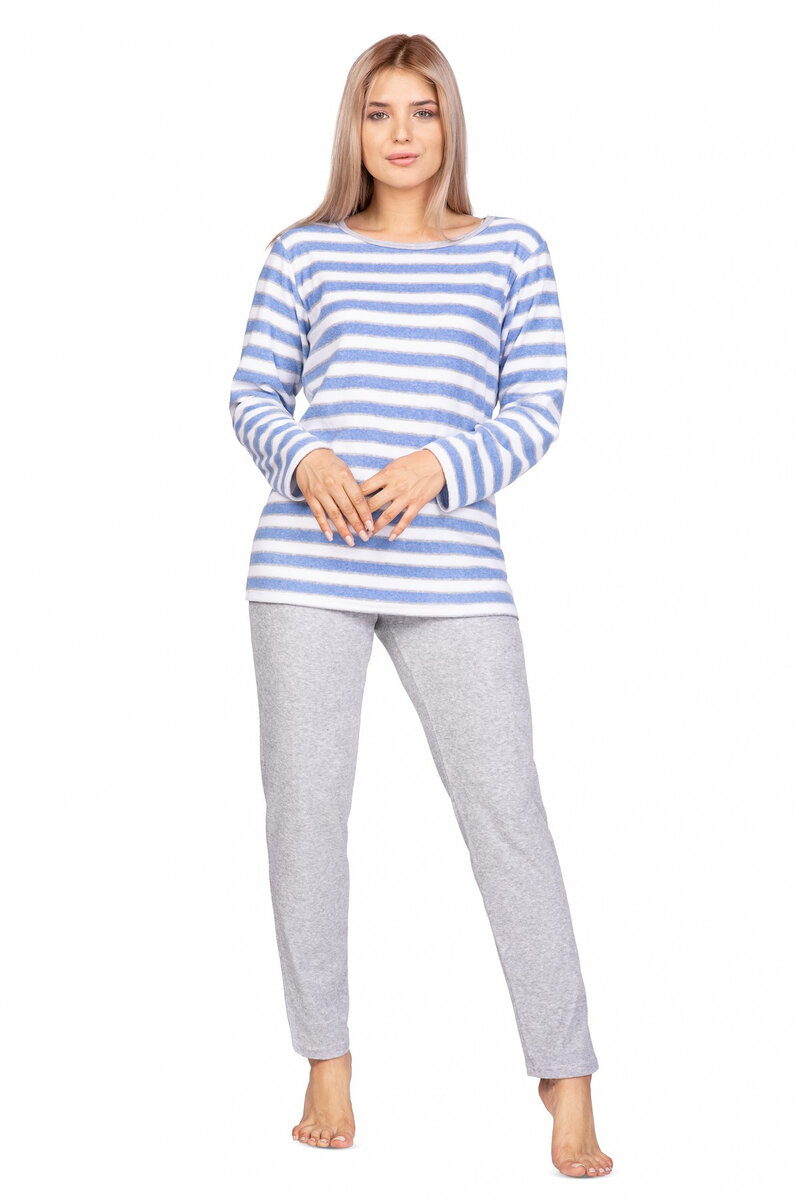 Pyžamo pro ženy Regina 687SI1 dłr S-XL, modrá L i384_88114632