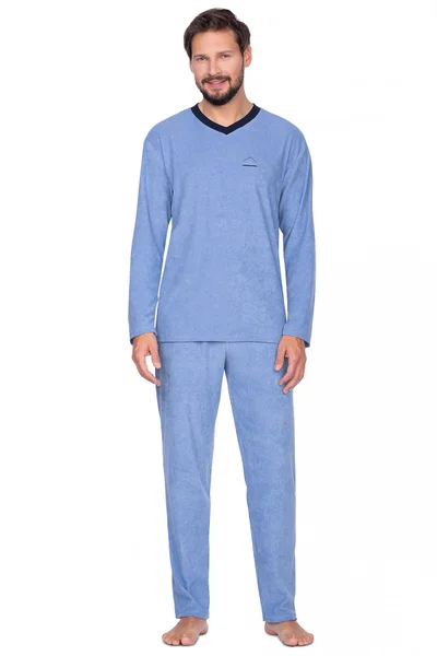 Mužské froté pyžamo V-krk M-XL