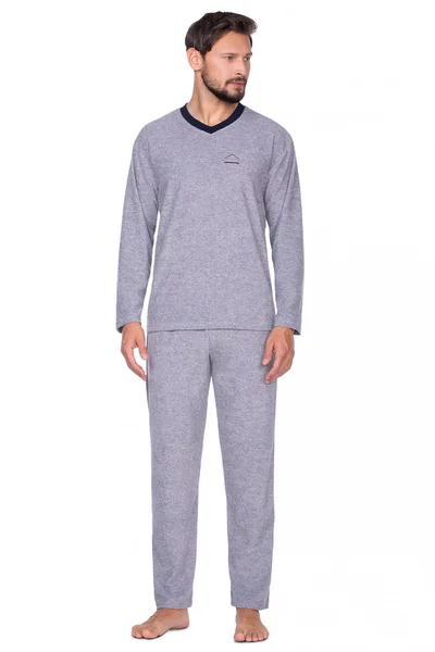 Mužské froté pyžamo V-krk M-XL