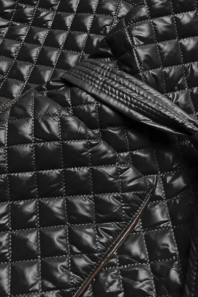 Černá prošívaná bunda pro ženy s páskem 5B022 ROSSE LINE
