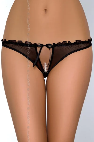 Dámské erotické kalhotky 608X8 Charbon černá - Axami