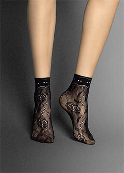 Dámské ponožky Veneziana Milano, nero/černá Univerzální i384_30214864