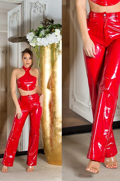 Style Fashion: Dámské latexové kalhoty s lemováním