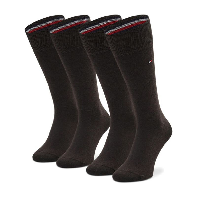 Komfortní pánské ponožky Tommy Hilfiger - hnědé - 2ks, 39-42 i476_97878591