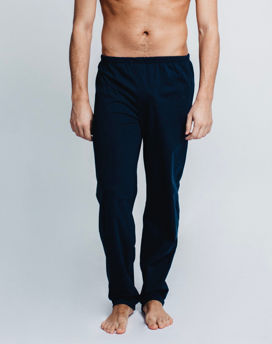 Relaxační flanelové pyžamové kalhoty pro muže Kuba 2XL, modrá XXL/188 i384_54915871