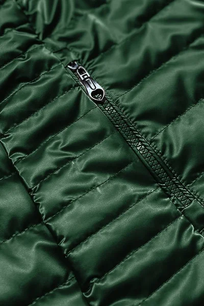 Zelená bunda pro ženy s kapucí 0W912K 6&8 Fashion