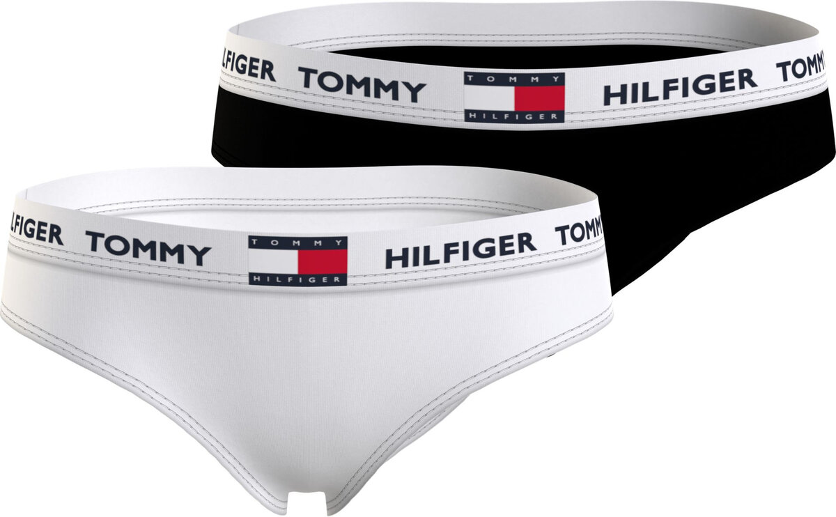 Černobílé dívčí kalhotky 2Pack BIKINI - Tommy Hilfiger, 12-14 i10_P68181_2:1465_