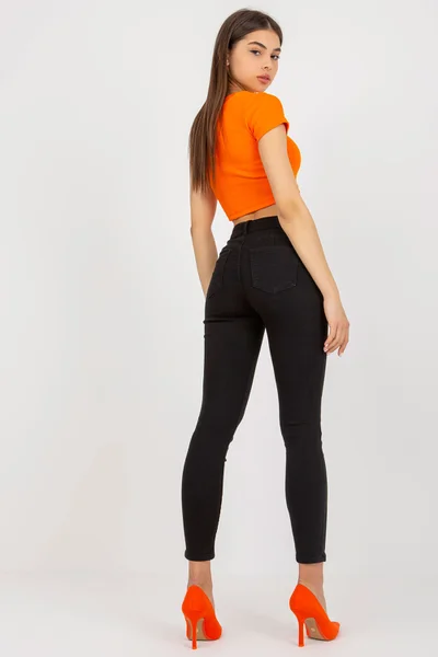 Černé džíny FPrice pro ženy - model NM SP s perfektním střihem