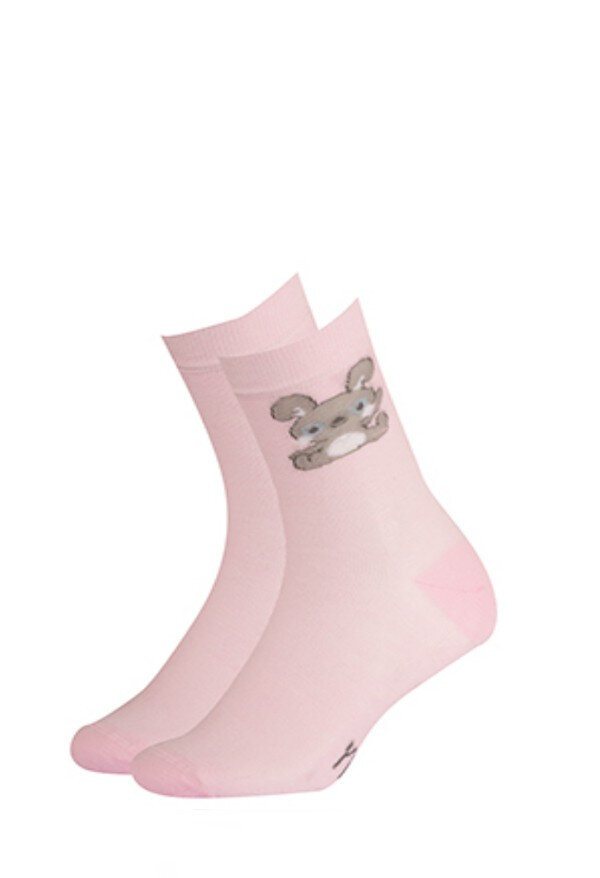 Vzorované dívčí ponožky Gatta Cotton Comfort, růžová 36-38 i384_54102229