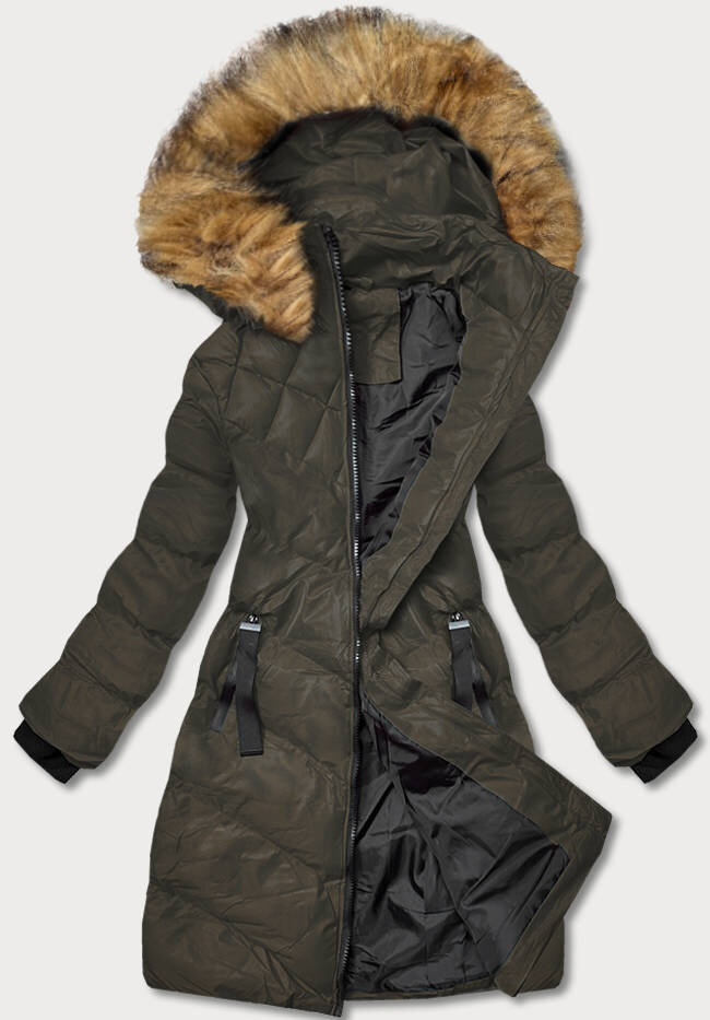 Zimní bunda pro ženy Army Chic J.STYLE, odcienie zieleni S (36) i392_21040-46