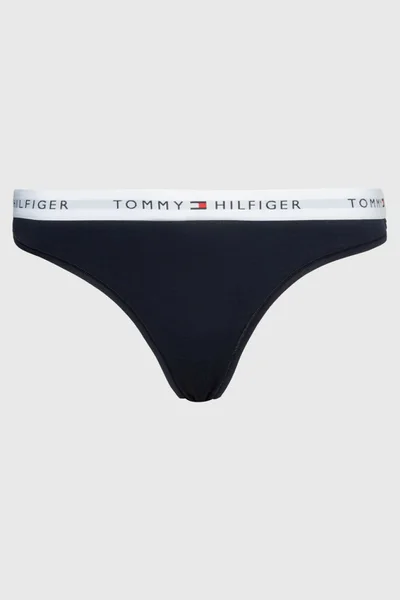 Modré tanga s logem Tommy Hilfiger