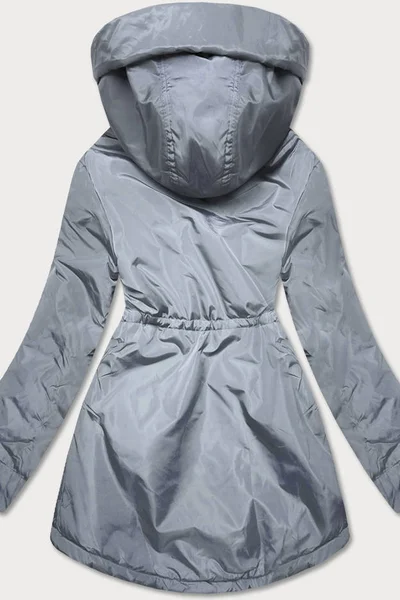 Šedo-béžová bunda pro ženy pro přechodné období DX1K S'WEST