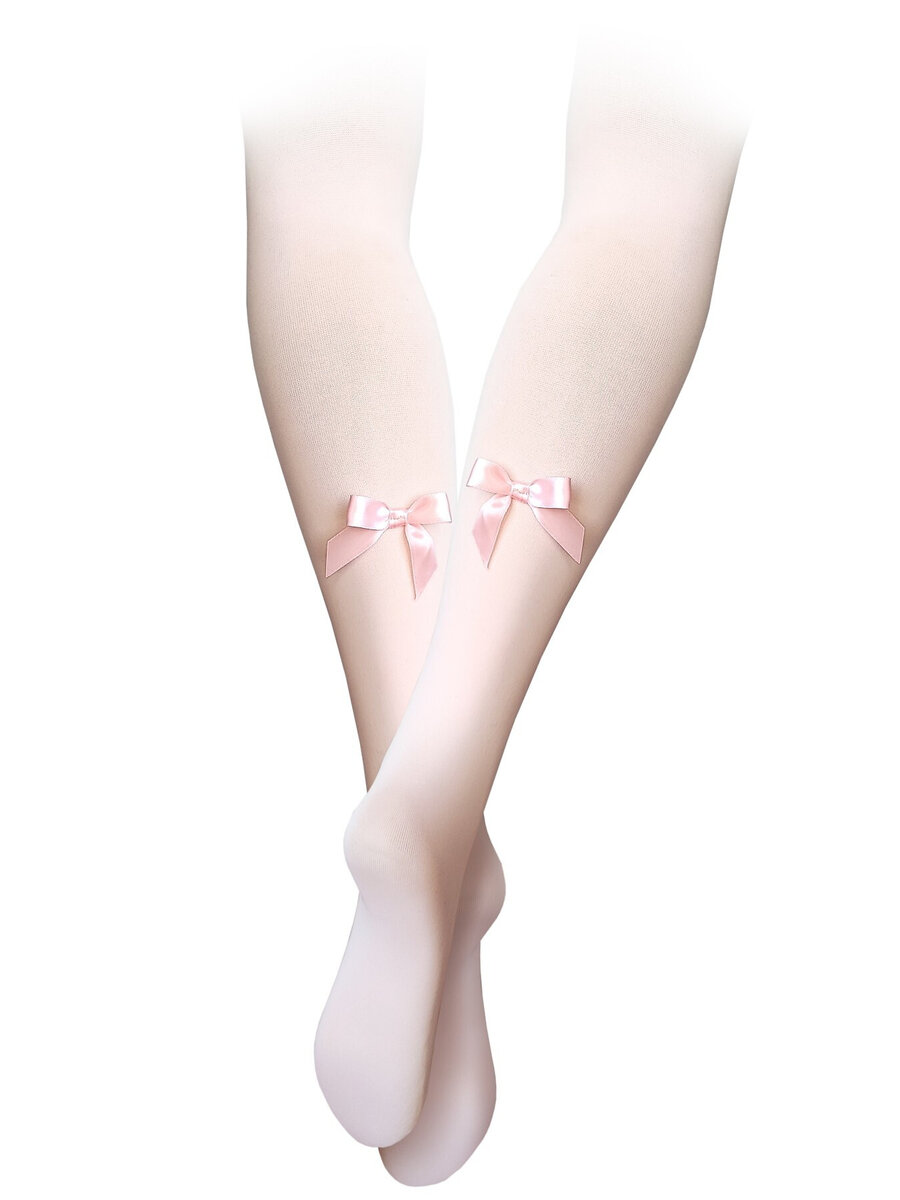 Rosabella Chic Little Lady - Dětské punčochové kalhoty, bianco-růžová 152-158 i384_32387636
