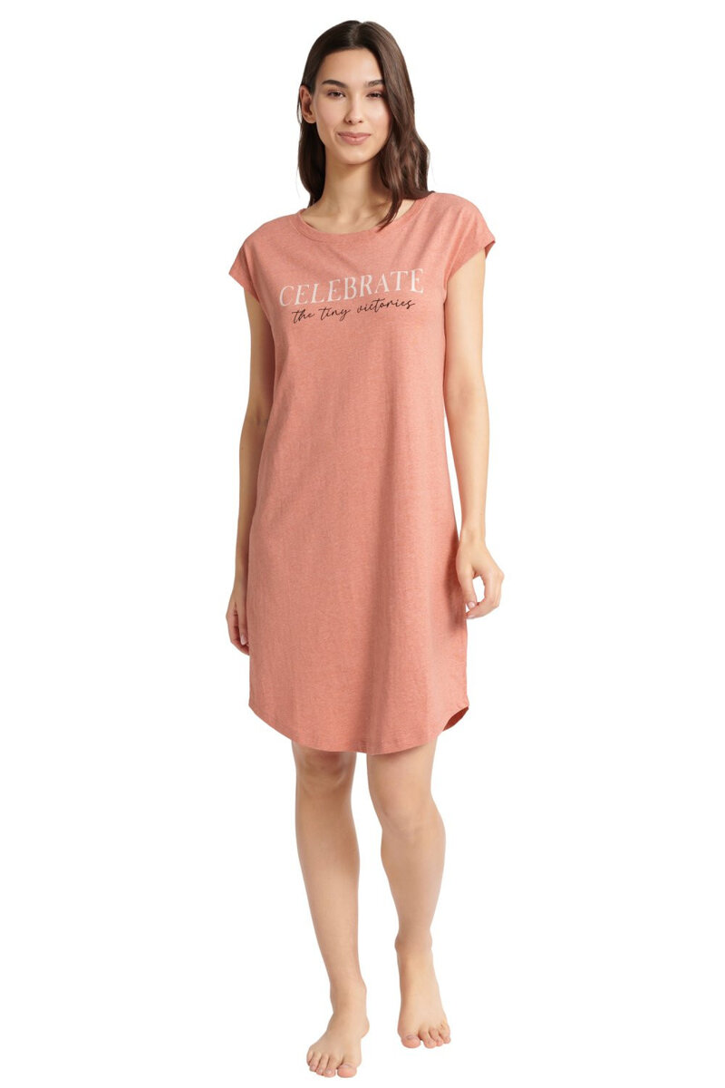Růžová noční košile z kvalitní bavlny - Bing Henderson, Růžová M i41_81586_2:růžová_3:M_
