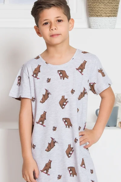 Dětská noční košile s krátkým rukávem Medvědi Vienetta Secret