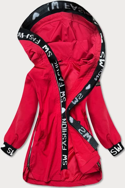 Jednoduchá červená bunda pro ženy R71 S'WEST