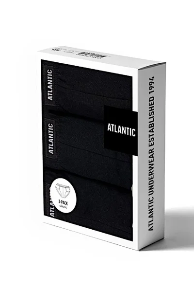 Pánské slipy Atlantic - 3pack černé