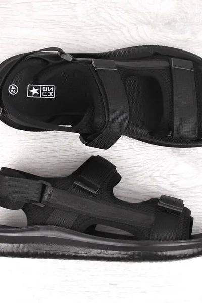 Zipové sportovní sandály pro pány - Černé pohodlí od News
