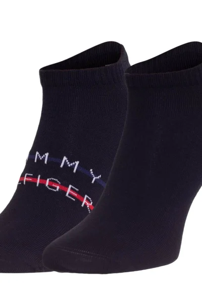 Nepostradatelné černé ponožky Tommy Hilfiger 2 páry