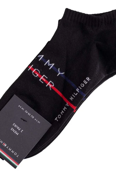 Nepostradatelné černé ponožky Tommy Hilfiger 2 páry