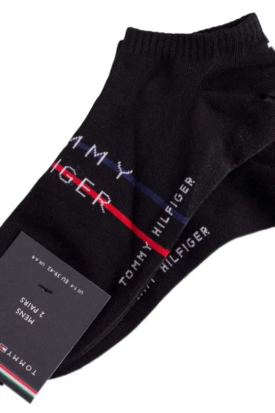 Nepostradatelné černé ponožky Tommy Hilfiger 2 páry