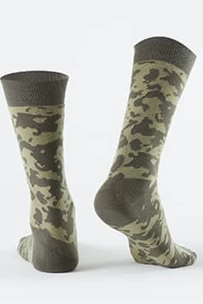 Khaki camo pánské ponožky Fasardi - velkoobchod online