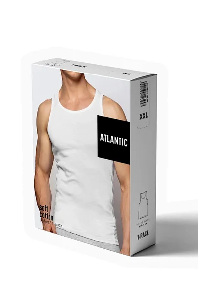 Pánské bělené tílko Atlantic - Bavlna