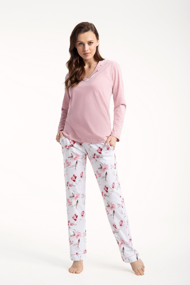 Růžové pyžamo pro ženy Luna 3XL, Růžová XXXL i170_675-XXXL-1