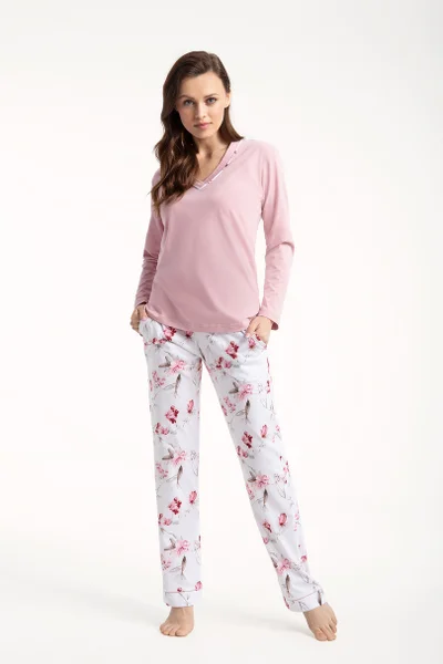 Růžové pyžamo pro ženy Luna 3XL