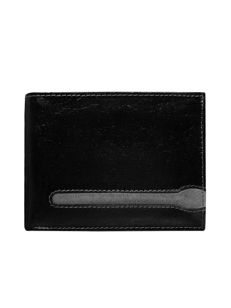 Černá pánská peněženka z pravé kůže FPrice, jedna velikost i523_2016103072606