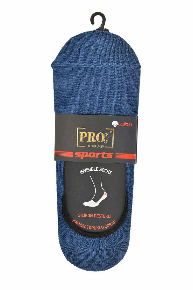 Pánské kotníkové ponožky se silikonem PRO U4576, Indigo 41-44 i170_10400 41-44 INDIGO