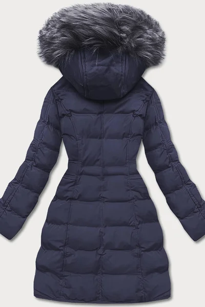 Zimní bunda s kapucí LHD Modrá Péřová
