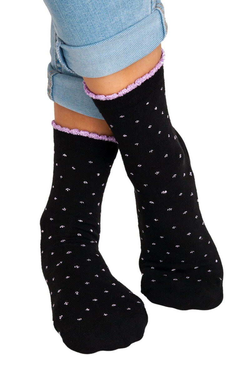 Černé dámské ponožky Noviti - Vzorované bavlněné, černá 39/42 i41_9999932803_2:černá_3:39/42_