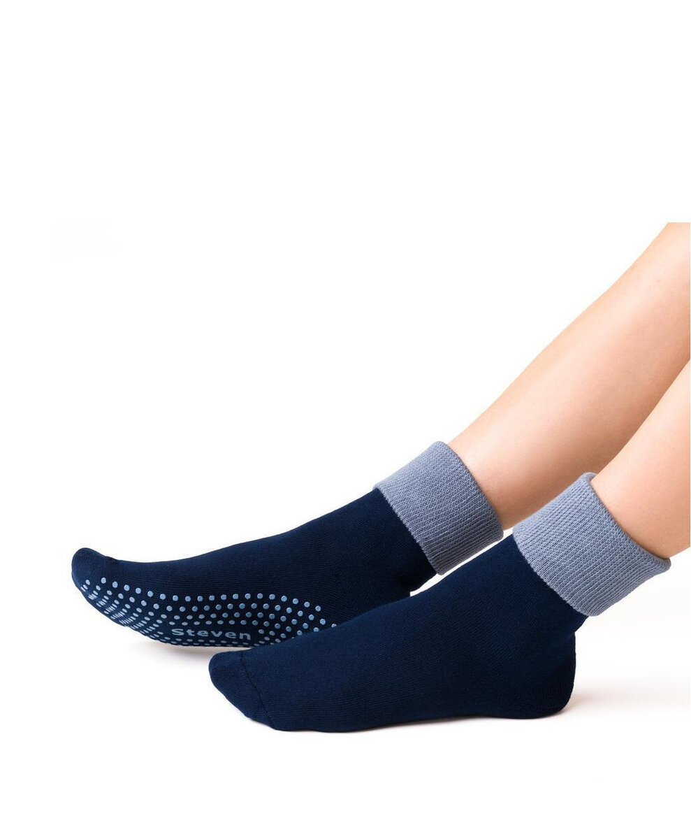 Protiskluzové dámské ponožky Jeansy - Steven, tm.modra - sv.modrá 38/40 i10_P67658_1:1356_2:524_