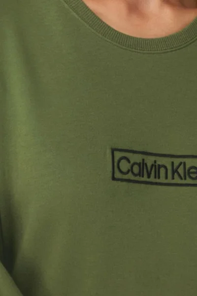 Zelená dámská mikina Calvin Klein L/S