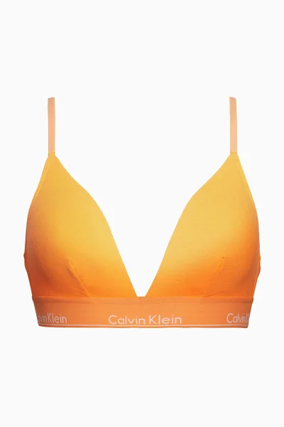 Podprsenka pro ženy bez kostice 3Q5 oranžová - Calvin Klein