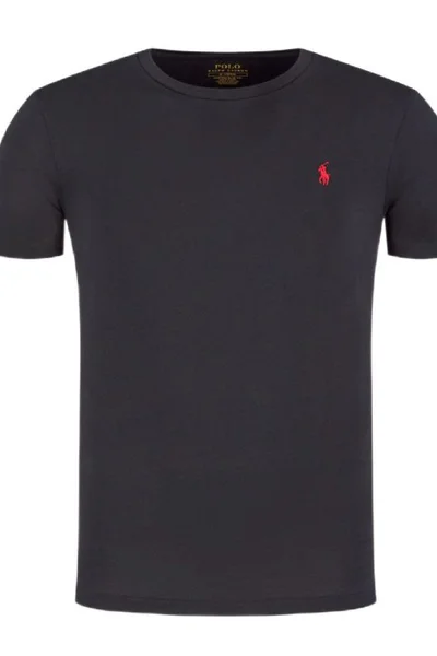 Pánské černé Polo tričko Ralph Lauren Custom Slim Fit