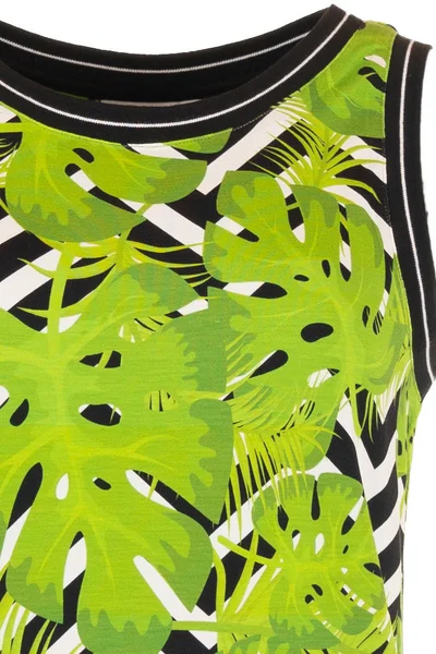 Dámské plážové šaty E99A zelená-potisk - Pastunette Gemini