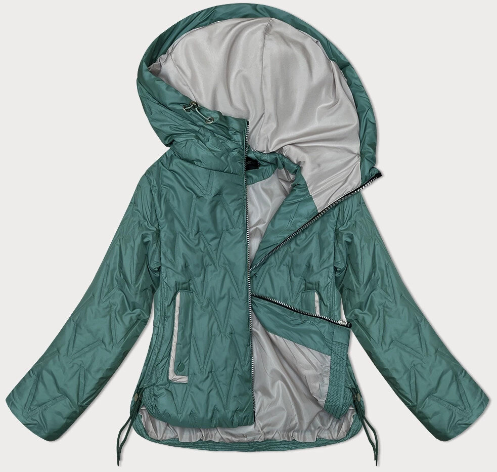 Zimní bunda BH Forever v tyrkysové barvě s prošíváním, odcienie zieleni XXL (44) i392_23768-48