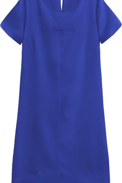 Dámské trapézové šaty v chrpové barvě 87O INPRESS