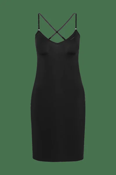 Černé Bezešvé Kombiné Dámské Tělové Šaty